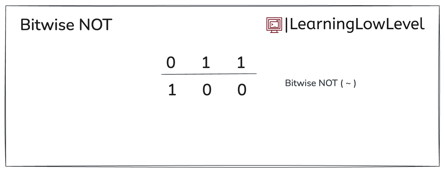 Bitwise NOT representation