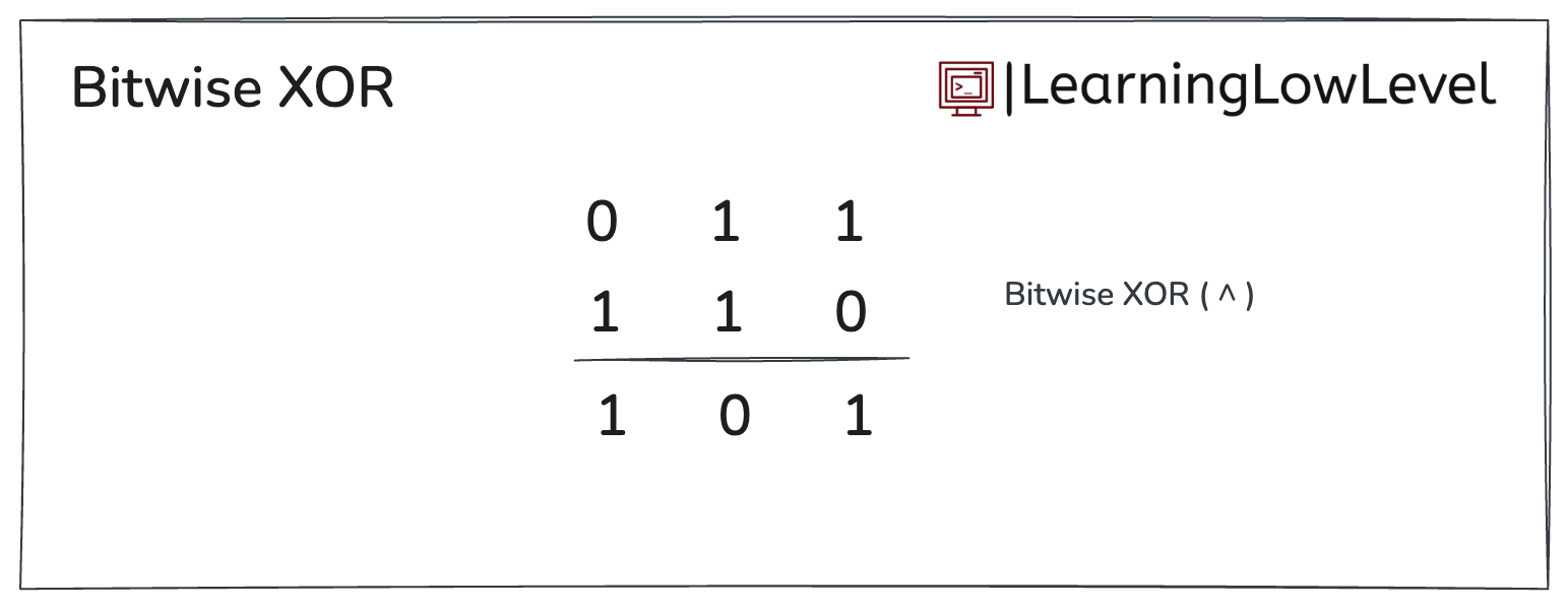 Bitwise XOR representation